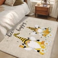 thumbnail image 4 of Bee Gnomes Area Rugs 4'x6', Washable Small Throw Rugs for Office Bathroom, Farmhouse Spring Daisy Honey Flowers Indoor Outdoor Rug Non-Slip Low Pile Carpet Runner Reversible Floor Mats, 4 of 8