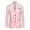Pink, variant on Honeeladyy Mens Blazer Jacket Slim Fit Solid Color Formal Blazer Suit Jacket Red L