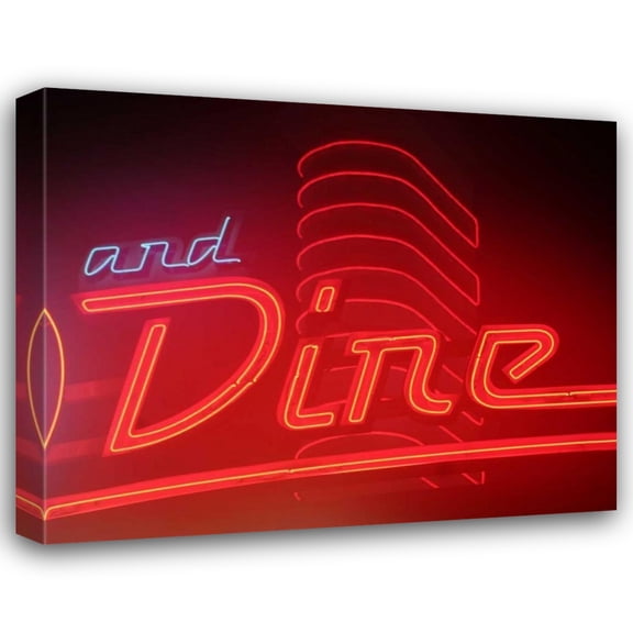 Scott Larson 18x15 Gallery Wrapped Canvas Wall Art Titled - Dine Out I