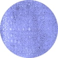 thumbnail image 1 of Ahgly Company Indoor Round Persian Blue Traditional Area Rugs, 5' Round, 1 of 4