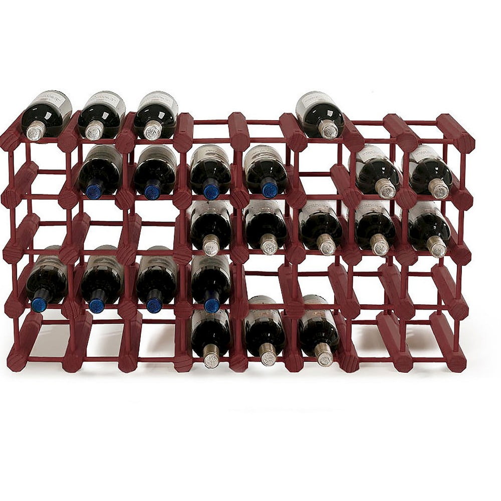 Modular 40 Bottle Pine Wine Rack (Mahogany)
