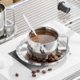thumbnail image 1 of Juego de tazas de café de acero inoxidable 304 estilo europeo, taza de agua con doble aislamiento, ideal para oficina, recepción o como regalo de negocios., 1 of 7