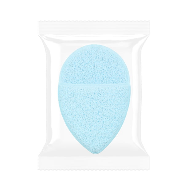 Xiao Hua Esponjas exfoliantes faciales reutilizables para limpieza facial, almohadillas desmaquillantes reutilizables, paquete de 5, color azul, A27