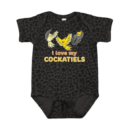 

Inktastic I Love My Cockatiels Gift Baby Boy or Baby Girl Bodysuit