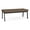 Castillo Brown, variant on Newport Reception Waiting Room 18.5" 2-Seat Bench / Black Steel / Black
