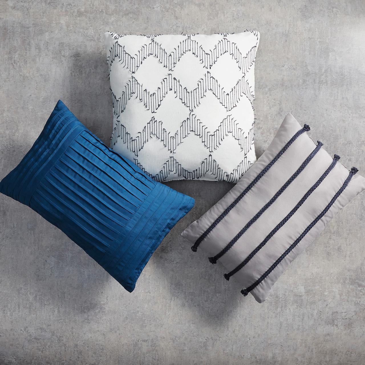 Better Homes & Gardens, Miles Stripe King Comforter Set, Blue/White, King, 12 Piece