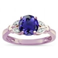 thumbnail image 3 of Star K � Round 7mm Genuine Iolite Marquee Design Promise Engagement Ring, 3 of 9