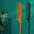 thumbnail image 4 of Plastic Tail Comb Detangling Hair Comb Wide Tooth Comb Anti-static Comb Hairdressing Styling Tail Comb for Hair Salon & Wedding Studio, 4 of 8