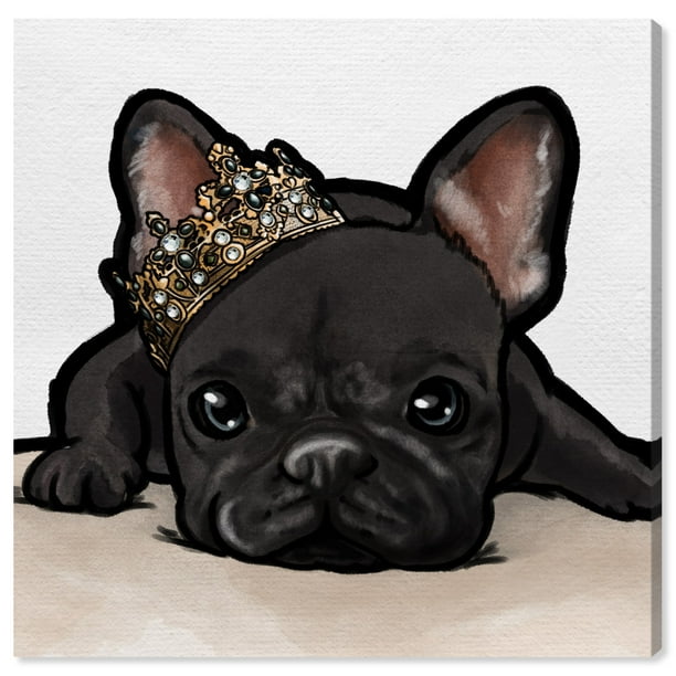 Runway Avenue Animals Wall Art Canvas Prints 'Royal Frenchie Grey' Dogs and  Puppies - Black, Brown - Walmart.com