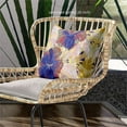 thumbnail image 3 of Hawaii Floral Duo Indoor/Outdoor Pillow with Removable Cover in Yellow Pink Blue26x26, 3 of 10