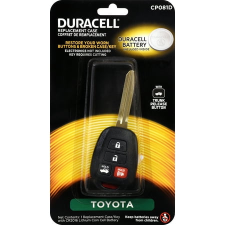 DURAKEY - Replacement Case for Select Toyota Remotes - Black