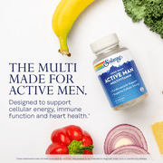 Solaray Active Man Multivitamin Once Daily VegCaps 90 Count
