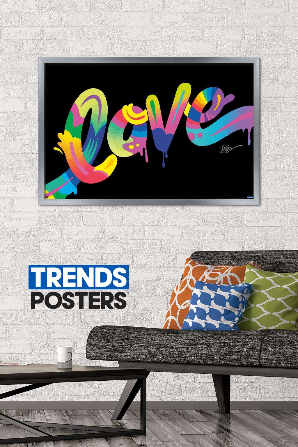 Jason Naylor - Love Wall Poster, 22.375" x 34", Framed