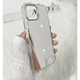 thumbnail image 4 of Kawaii Cute Plating Mirror Hard Phone Case Compatible with iPhone Case (Silver,iPhone 14 Pro), 4 of 6