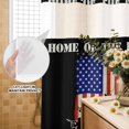 thumbnail image 2 of No Hook Shower Curtain with Built-in Rings - Patriotic Stripes and Star Washable Waterproof Fabric Bathroom Curtains for Hotel,Rentals, Stall 36 X 78 Inch , Freedom American Flag Soldiers, 2 of 9