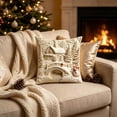 thumbnail image 4 of Christmas-Printed Cushion Covers, Winter Village Snow House Design Sofa Pillows, Soft Decorative Throw Pillow Cases for Living Room Bedroom Couch, Holiday Home Decor Gift Supply, 4 of 6
