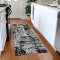 thumbnail image 3 of Dalyn Rugs Premium Machine Washable Mayfield AMF1008 Black 2'3" x 7'6" Runner Rug, 3 of 6