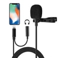 thumbnail image 1 of Dsseng Lavalier Lapel Microphone Compatible with 3.5MM interface - Android phone Professional Omnidirectional Mini Clip on MIC with Earphone Jack for YouTube Video Recording, 1 of 1