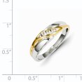 thumbnail image 1 of 14k Two-tone Diamond Mens Ring Size 10, 1 of 1