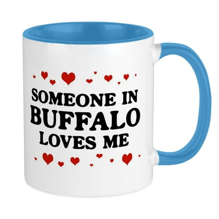 

CafePress - Loves Me In Buffalo Mug - Ceramic Coffee Tea Novelty Mug Cup 11 oz