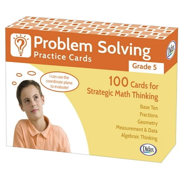 Didax Grade 5 Problem Solving Flash Cards