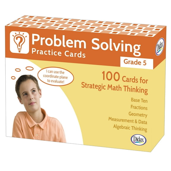 Didax Grade 5 Problem Solving Flash Cards