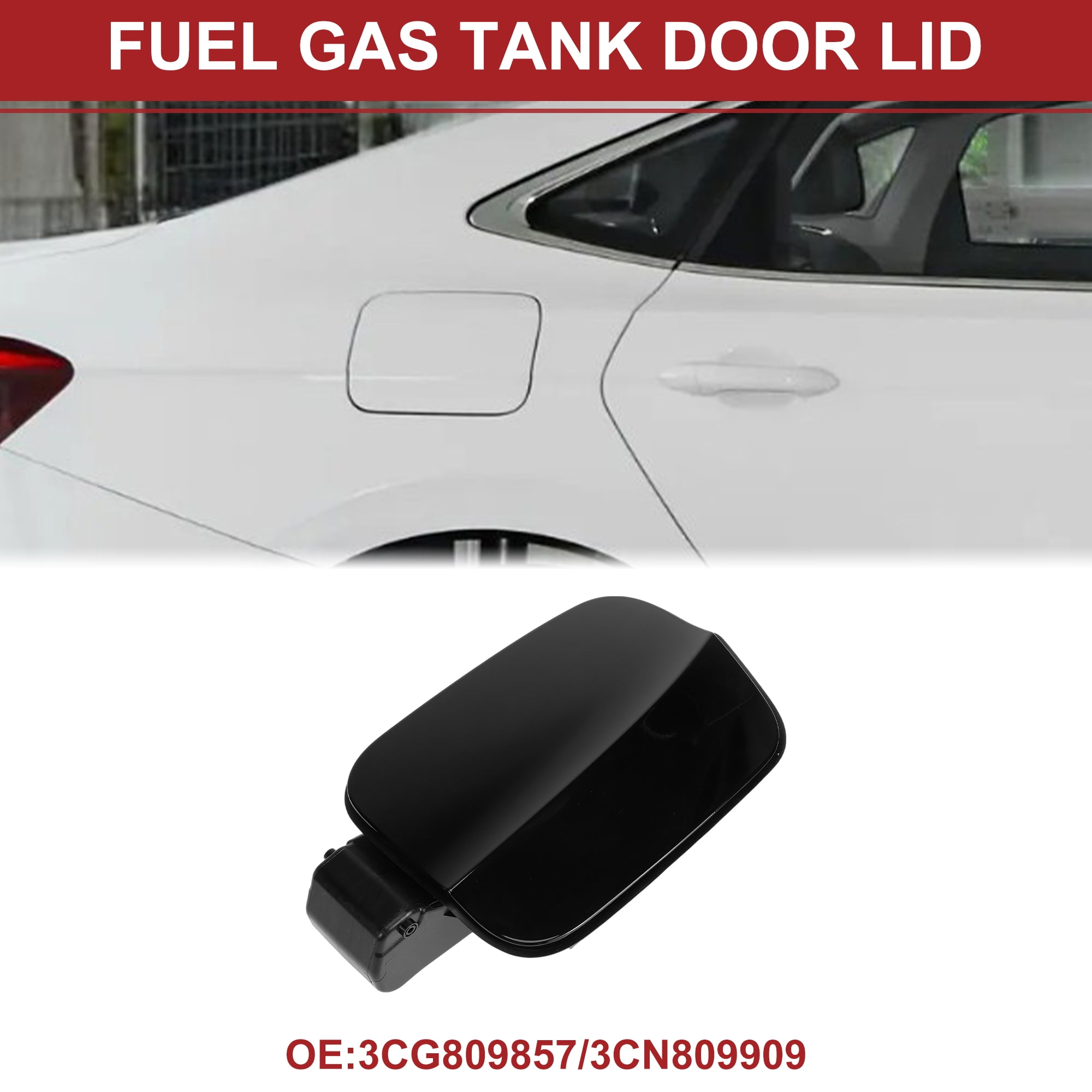 Unique Bargains Fuel Tank Door Cap for Volkswagen Atlas 2017-2022 Fuel Filler Flap Cover