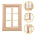 thumbnail image 3 of Ventanas para casa de muñecas 1:12, Mini muebles de madera, marco de ventana para casa de muñecas, marco de ventana en miniatura, modelo, accesorios para muebles de casa de muñecas, 3 of 5