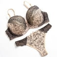 thumbnail image 2 of Levmjia Women Lace Underwire Lingerie Set Adjustable Spaghetti Straps Support Sheer Embroidered Mesh Two Piece Panty Soft Honeymoon Romantic Private Bedroom Nights, 2 of 4