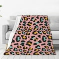 thumbnail image 1 of Balery Leopard Manta de Felpa Suave y Acogedora – Cobija de Franela Aterciopelada para Cama, Lavable y Cálida para Sofá, Mascotas, Transpirable-40"x30", 1 of 7