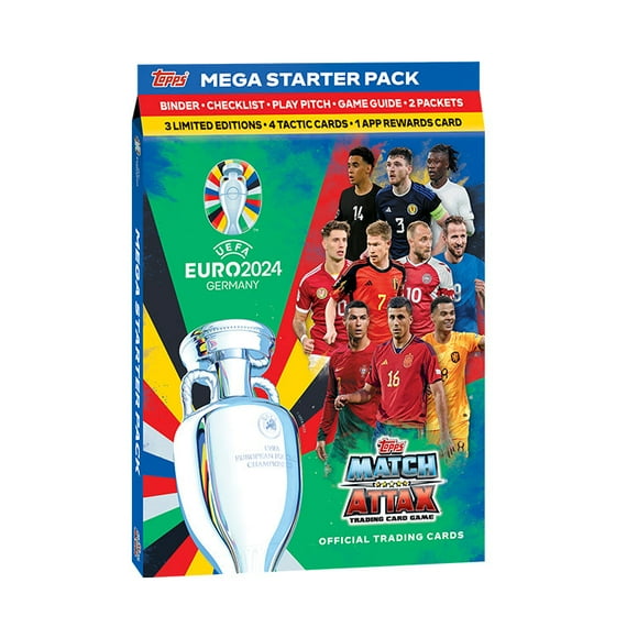 2024 Topps Match Attax UEFA Euro Cards - Starter Pack (Album + 24 Cartes)