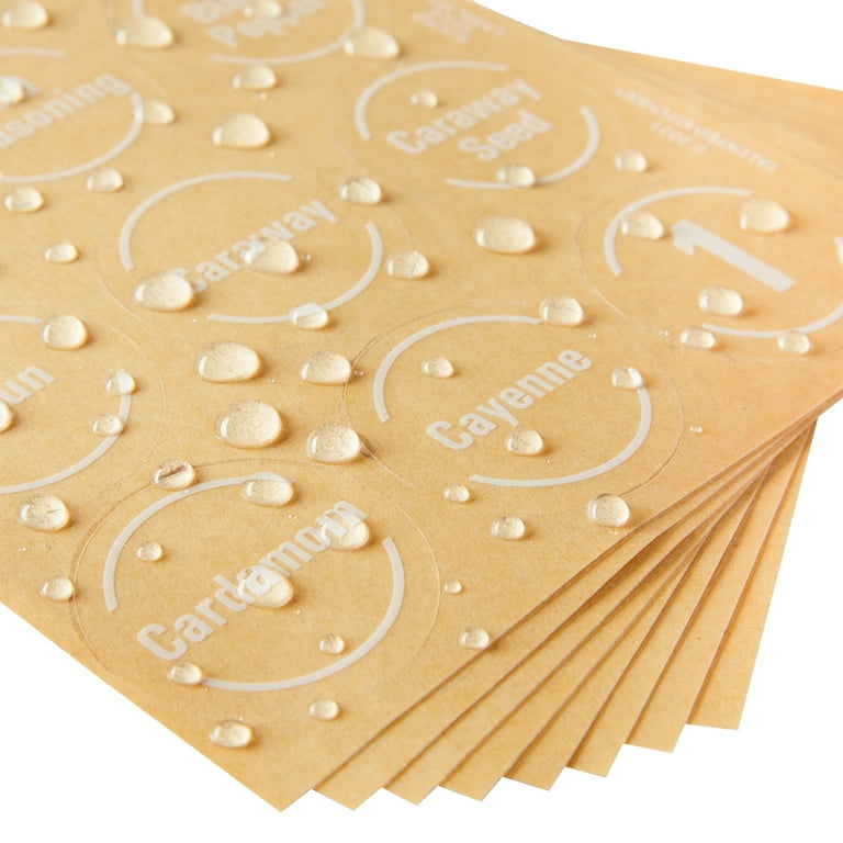 144 Etichette Adesive Per Spezie - Tonde, Impermeabili, Per Barattoli E Dispense - Foto 3