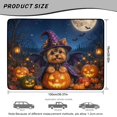 thumbnail image 7 of COEQINE Universal Car Boot Mat All Weather Cargo Liner Floor Mat with Non-Slip Backing Pet Cargo Mat Halloween Decor for Most Car Models, Yorkshire Terrier Witch Pumpkin, 7 of 7