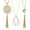 Gold-01, variant on Leander 3PCS Long Pendant Necklaces for Women Knot Disk Circle Tassel Statement Sweater Necklace Set