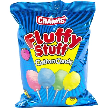 Fluffy Stuff Cotton Candy, 2.5 oz, (Pack of 12)