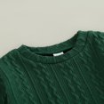 thumbnail image 4 of Barboteuse Chandail Bébé Manches Longues Tricoté Justaucorps Automne Hiver Chaud Hauts, 4 of 6