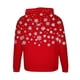 thumbnail image 5 of Sudadera con capucha para hombre, estilo casual, con cuello redondo, estampado, manga larga, blusa de poliéster, 5 of 5