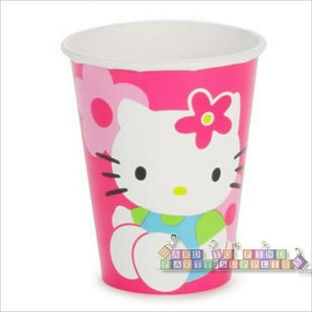 Hello Kitty 'Flower Fun' 9oz Paper Cups (8ct)