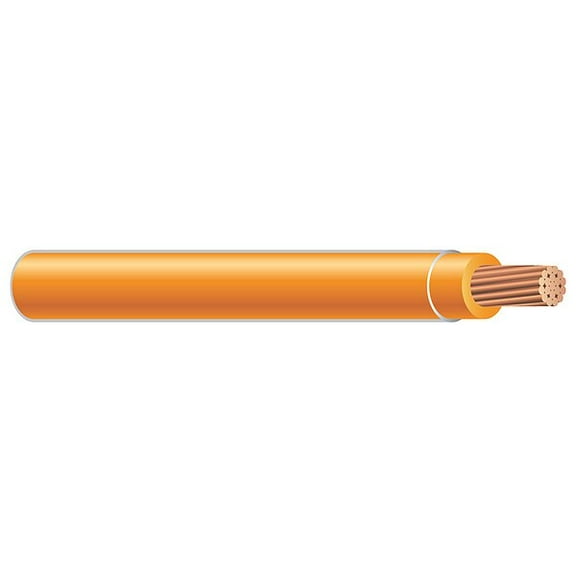 THHN Building Wire, Copper, 12 AWG, 1C, Orange, Stranded, 1000 ft