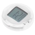 thumbnail image 4 of Shisuyan Waterproof Self Adhesive Small Digital Clock For Car Dashboard White 1Set 1.2x1.2x0.4in, 4 of 8