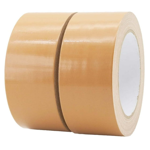 xianyou-2 Pack Ruban Adhésif Usage Intensif, Épaisseur 7,5 Mil, 2 Pouces x 30 Yards, Flexible, Sans Résidu, Imperméable et Résistant aux Déchirures à la Main, Multi-Usage pour Intérieur & Extérieur, Marron