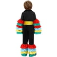 thumbnail image 4 of EnJoCho Boys Matado𝗋 Dance Costum𝖾 Set 3 Piece Shirt with Ruffles Bell Sleeves Pants Colorful Spanish Outfit Fancy Dress Performance, 4 of 4