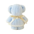 thumbnail image 5 of Romantic Wedding Favor Bear Bath Towel Wedding Souvenirs Wedding Gift for Guest, Soft Coral Fleece Hand Towels for Wedding Valentine's Day Baby Shower, 5 of 6
