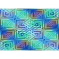 thumbnail image 1 of Ahgly Company Indoor Rectangle Patterned Windows Blue Area Rugs, 8' x 10', 1 of 6