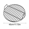 thumbnail image 3 of Heavy Duty Round Stainless Steel Grill Grate, BBQ Cooking Rack with Handles, Rust-Resistant Barbecue Mesh for Charcoal Grill, 40-60cm Outdoor Cooking Silver, 3 of 8