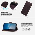 thumbnail image 6 of PU Leather Wallet Case for Motorola Moto G Play 2025 6.8",9-Card Holder, Zipper Bills Slot, Magnetic Shoulder Strap & Wristlet Cover,Dark Purple,For Moto G Play 2025, 6 of 9