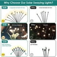 thumbnail image 2 of DAYBETTER 6Pack Total 72LED Solar Light Outdoor,New Upgraded Solar Garden Swaying Light,for Pathways and Patios - Warm White, 2 of 7