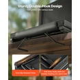thumbnail image 5 of VEVOR Stadium Seat, Folding Bleacher Chair with Back Support and Thick Cushion, Padded Stadium Seat for Bleacher Includes Shoulder Strap, Hooks, Cup Holder, and Side Pocket, Black Bleachers Chair, 5 of 9
