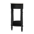 thumbnail image 2 of Butler Specialty Company Danielle Marble 40" One- Drawer Console Table - Black, 2 of 5