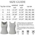thumbnail image 2 of Qric Women's Basic Wide Strap Tank Top Round Neck Summer Cami With Built-in Shelf Bra (S-2XL), 2 of 7